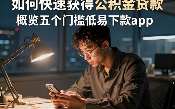 如何快速获得公积金贷款，概览五个门槛低易下款app