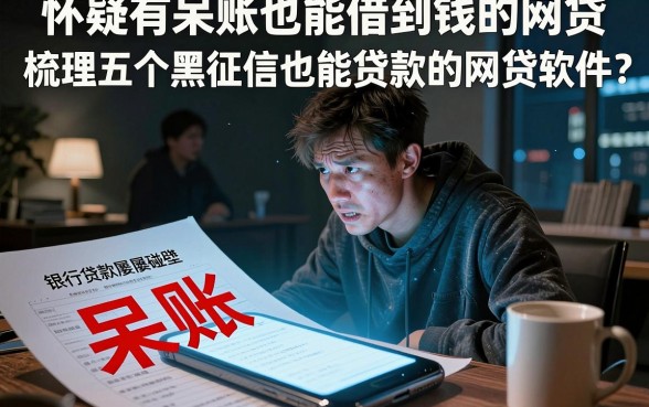 怀疑有呆账也能借到钱的网贷,梳理五个黑征信也能贷款的网贷软件
