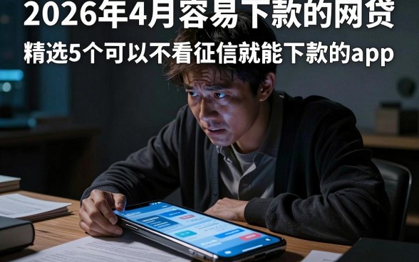 2026年4月容易下款的网贷，精选5个可以不看征信就能下款的app