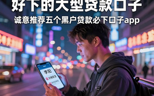好下的大型贷款口子,诚意推荐五个黑户贷款必下口子app
