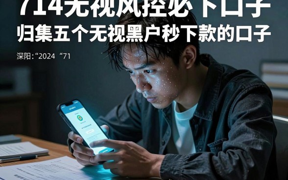 714无视风控必下口子，归集五个无视黑户秒下款的口子