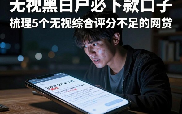 无视黑白户必下款口子，梳理5个无视综合评分不足的网贷