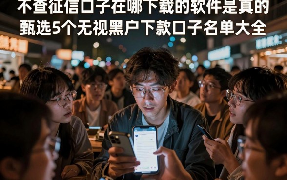 不查征信口子在哪下载的软件是真的，甄选5个无视黑户下款口子名单大全
