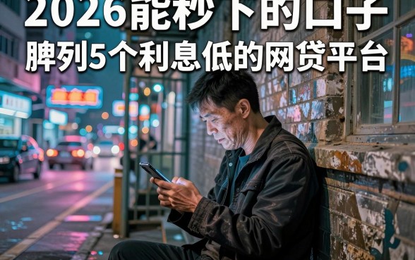 2026能秒下的口子，胪列5个利息低的网贷平台