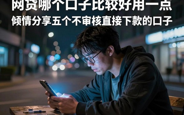 网贷哪个口子比较好用一点，倾情分享五个不审核直接下款的口子