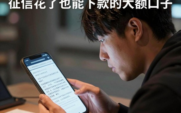 征信花了也能下款的大额口子，精选五个无视黑白的网贷软件