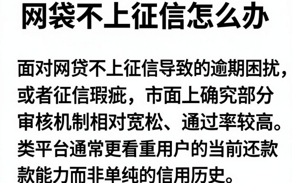 网袋不上征信怎么办,归集5个逾期必下款的软件