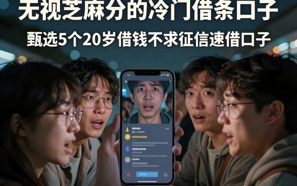 无视芝麻分的冷门借条口子，甄选5个20岁借钱不求征信速借口子