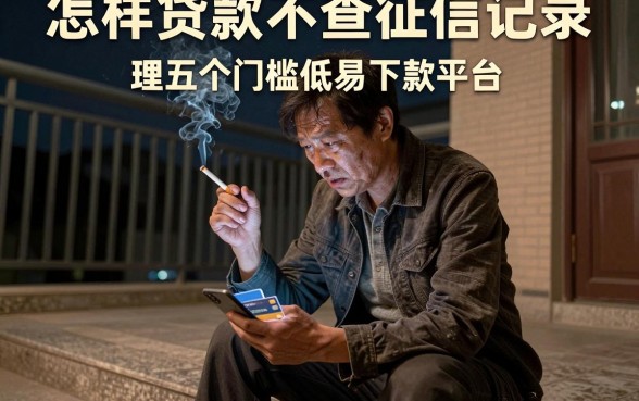 怎样贷款不查征信记录,理出五个门槛低易下款平台