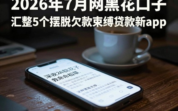 2026年7月网黑花口子，汇整5个摆脱欠款束缚贷款新app