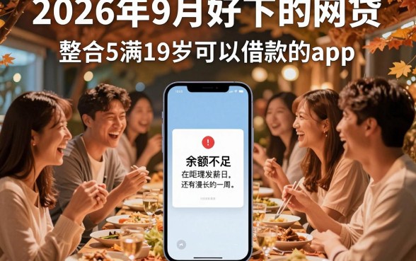 2026年9月好下的网贷,整合5个满19岁可以借款的app