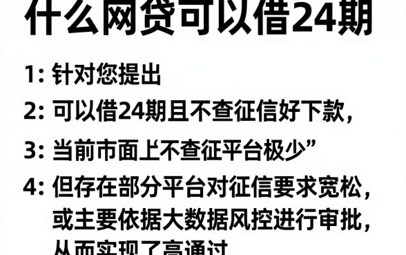 什么网贷可以借24期,罗列5个不查征信好下款的网贷软件