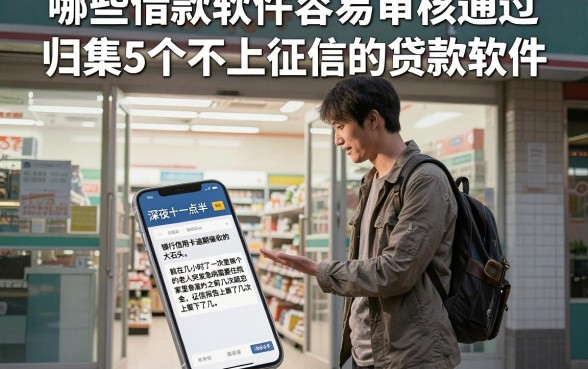 哪些借款软件容易审核通过，归集5个不上征信的贷款软件