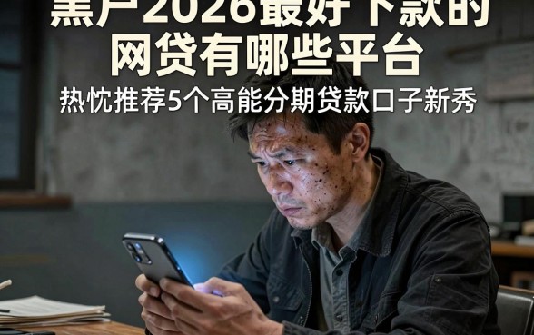 黑户2026最好下款的网贷有哪些平台,热忱推荐5个高能分期贷款口子新秀