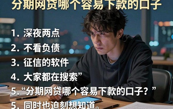 分期网贷哪个容易下款的口子，罗列5个不看负债和征信的软件