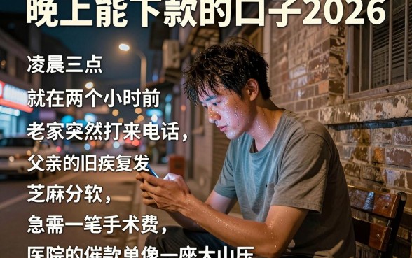 晚上能下款的口子2026，归纳五个不用面签和芝麻分的贷款软件