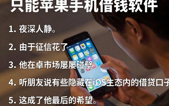 只能苹果手机借钱软件,条列5个百分百下款无视黑白户网贷app