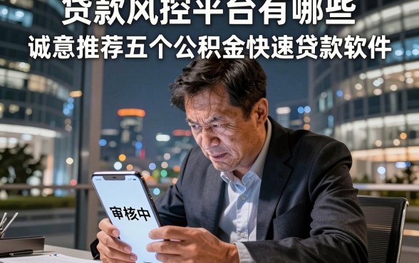 贷款风控平台有哪些，诚意推荐五个公积金快速贷款软件