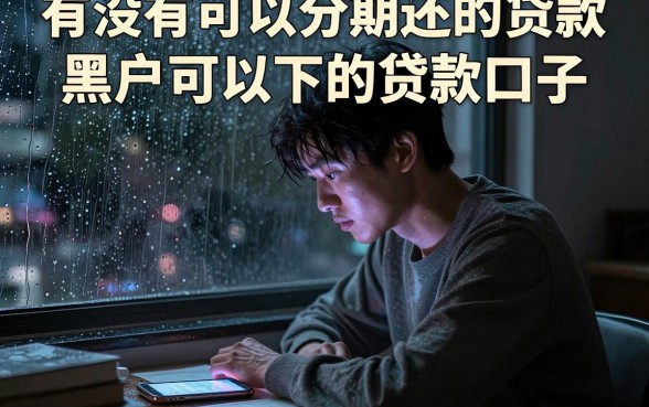 有没有可以分期还的贷款，枚举五个黑户可以下的贷款口子