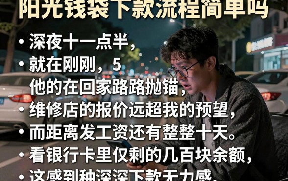 阳光钱袋下款流程简单吗,详尽说明5个无视黑白无视征信申请就下款的平台