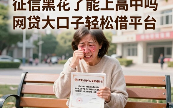 征信黑花了能上高中吗,理出五个网贷大口子轻松借平台