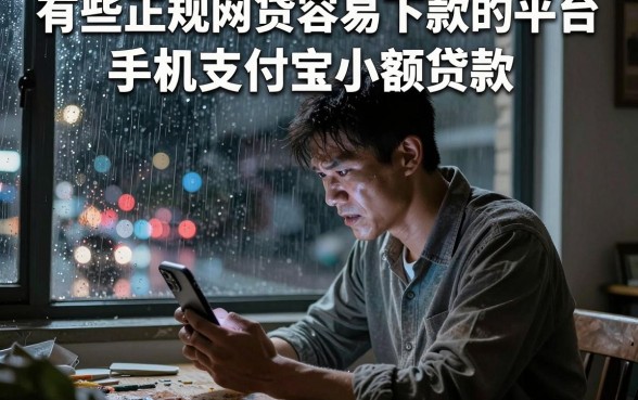 有些正规网贷容易下款的平台，理出5个手机支付宝小额贷款的软件