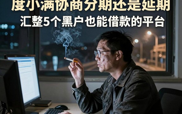 度小满协商分期还是延期,汇整5个黑户也能借款的平台