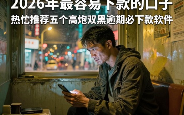2026年最容易下款的口子，热忱推荐五个高炮双黑逾期必下款软件
