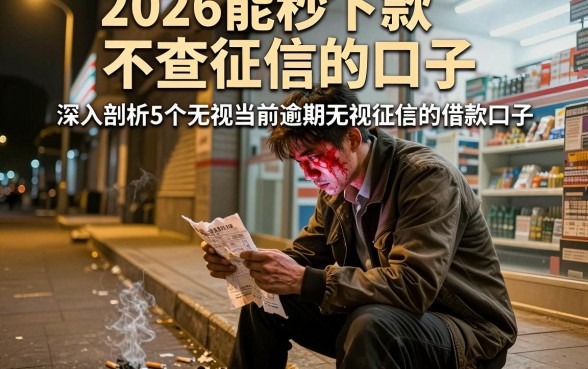 2026能秒下款不查征信的口子,深入剖析5个无视当前逾期无视征信的借款口子