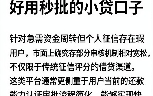 好用秒批的小贷口子，细致阐述五个失信人员可以借钱的网贷口子