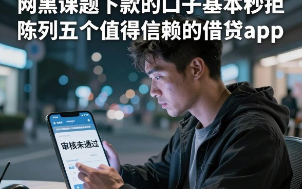 网黑课题下款的口子基本秒拒，陈列五个值得信赖的借贷app