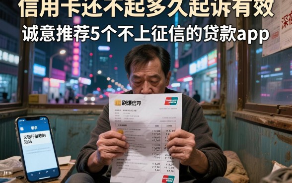 信用卡还不起多久起诉有效,诚意推荐5个不上征信的贷款app