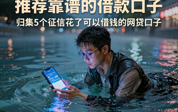 推荐靠谱的借款口子，归集5个征信花了可以借钱的网贷口子