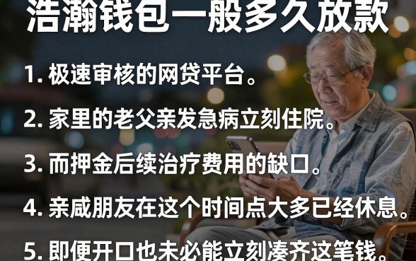 浩瀚钱包一般多久放款，胪列5个极速审核的网贷平台