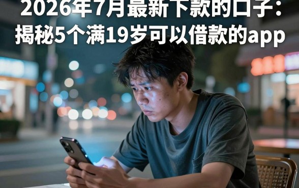 2026年7月最新下款的口子，揭秘5个满19岁可以借款的app