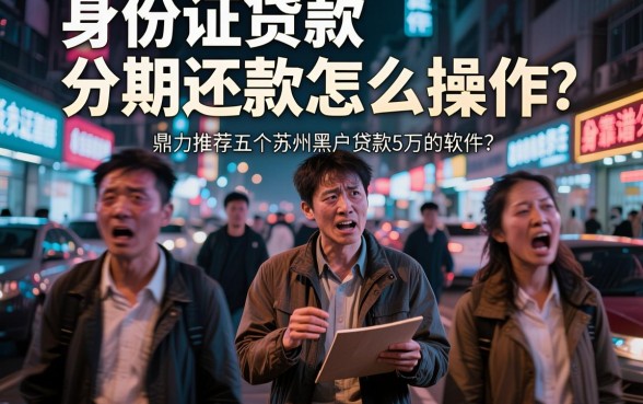 身份证贷款分期还款怎么操作，鼎力推荐五个苏州黑户贷款5万的软件