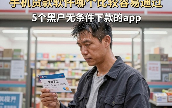 手机贷款软件哪个比较容易通过，概览5个黑户无条件下款的app