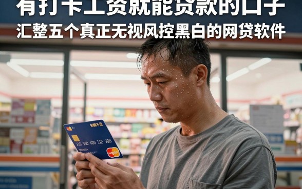 有打卡工资就能贷款的口子，汇整五个真正无视风控黑白的网贷软件