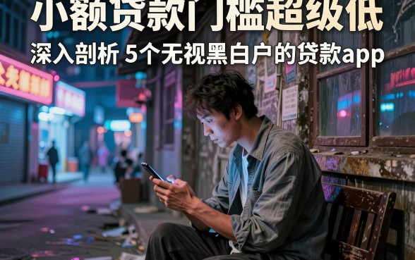 小额贷款门槛超级低,深入剖析5个无视黑白户的贷款app