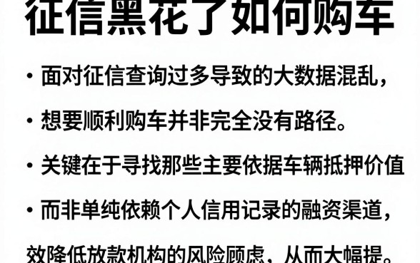 征信黑花了如何购车，细致阐述五个贷款好做不看征信的平台