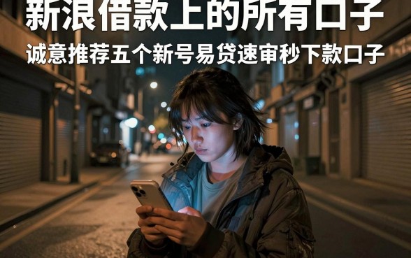 新浪借款上的所有口子，诚意推荐五个新号易贷速审秒下款口子