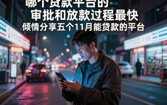 哪个贷款平台的审批和放款过程最快,倾情分享五个11月能贷款的平台