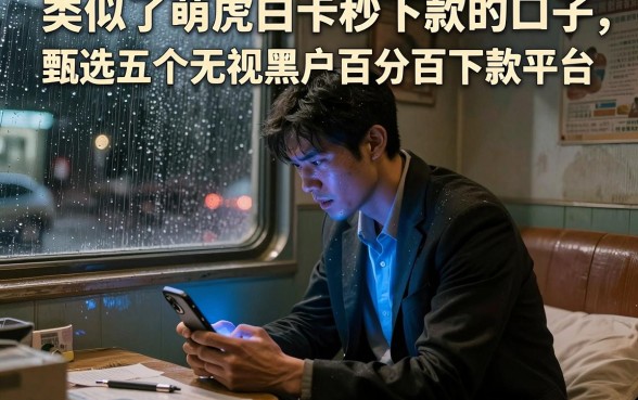 类似于萌虎白卡秒下款的口子,甄选五个无视黑户百分百下款平台