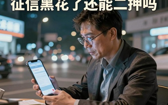 征信黑花了还能二押吗，罗列5个简单容易贷款app