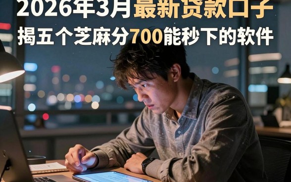 2026年3月最新贷款口子，揭秘五个芝麻分700能秒下的软件