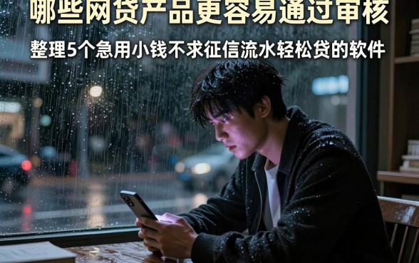 哪些网贷产品更容易通过审核，整理5个急用小钱不求征信流水轻松贷的软件