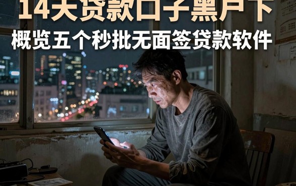 14天贷款口子黑户下,概览五个秒批无面签贷款软件
