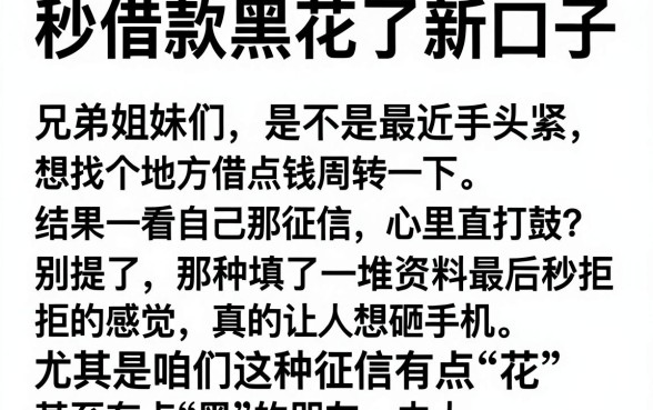 秒借款黑花了新口子，详细阐述5个比较靠谱的借钱app