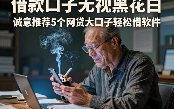 借款口子无视黑花白，诚意推荐5个网贷大口子轻松借软件
