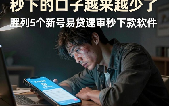秒下的口子越来越少了，胪列5个新号易贷速审秒下款软件